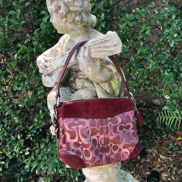 Vintage purple coach bag - Picture 1 of 3